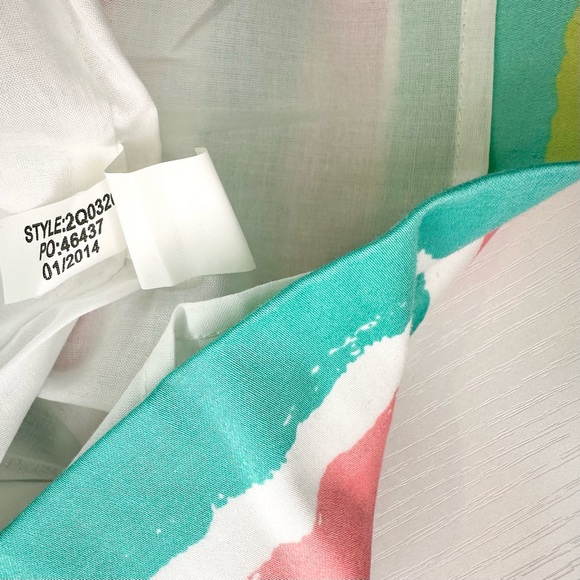 Vineyard Vines Painted Stripes Strapless Dress, Pink and Mint Green - Picture 13 of 14